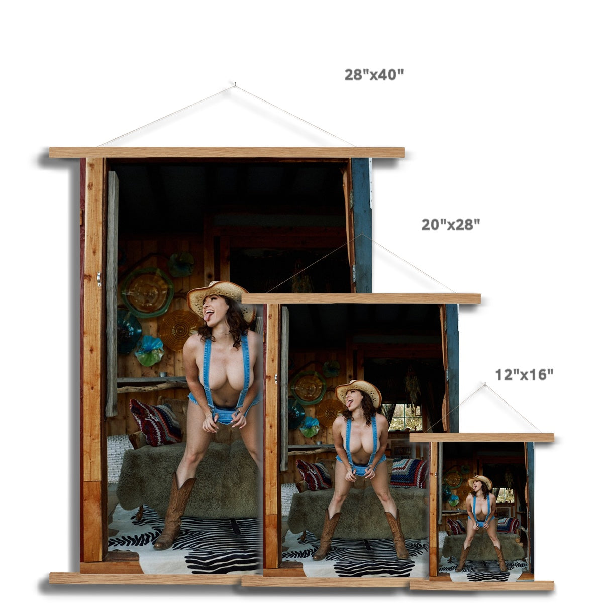 YEEHAW Fine Art Print with Hanger